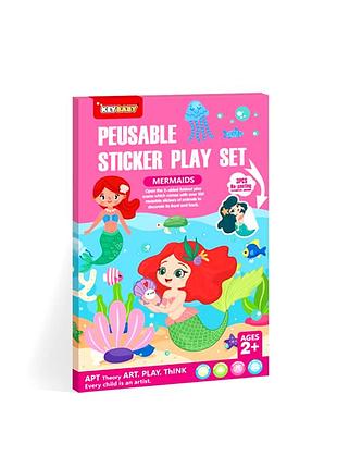 Набор многоразовых наклеек keybaby с большой сценой для творчества, в цвете mermaid