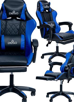 Крісло геймерське diego aero black-blue