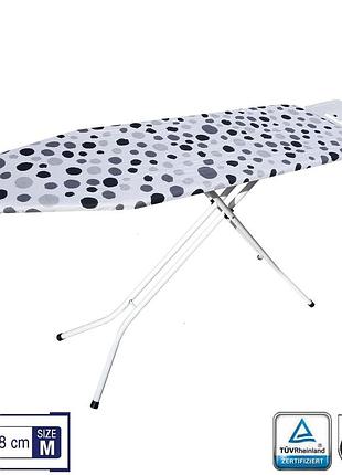 Доска гладильная casa si superstandard basic 120x38 white/grey spots (cs95150e290)