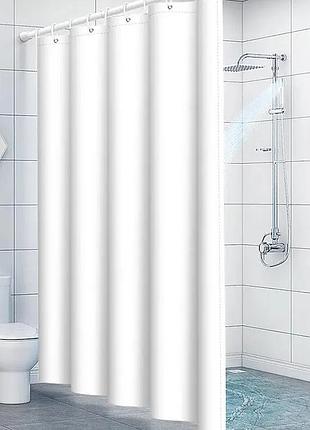 Шторка для ванной и душа bathlux люкс водоотталкивающая штора в душевую и ванную 180х180 см,peva,белая