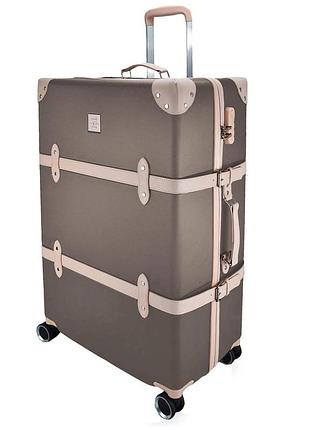 Валіза semi line 28" (l) brown/pink cream (t5673-4)