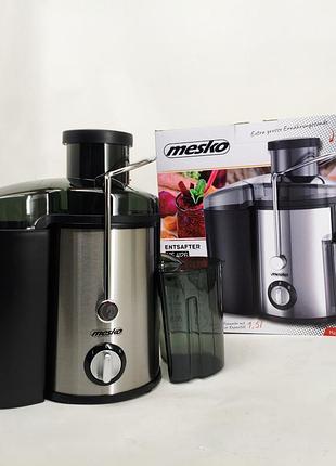 Соковыжималка центробежная mesko ms 4126b 600вт rd-42