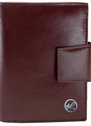 Гаманець жіночий шкіряний semi line rfid dark red (p8261-2)