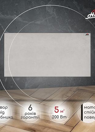 Керамический электрический панельный обогреватель heats 200вт до 5кв.м loft/лофт под монтаж