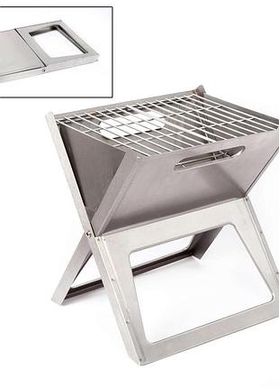 Гриль вугільний bo-camp notebook/fire basket compact silver (8108347)