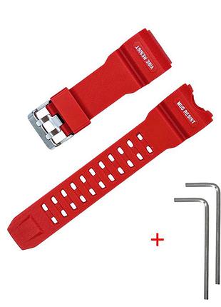 Ремешок для casio g-shock gwg-1000 red si