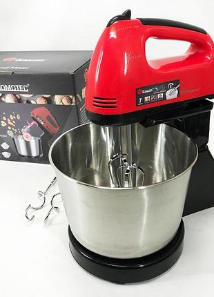 Миксер с скоростями и насадками domotec, ручной миксер с насадками электрический бытовой rt-21
