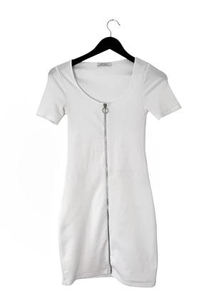 Біла сукня на змійці zara