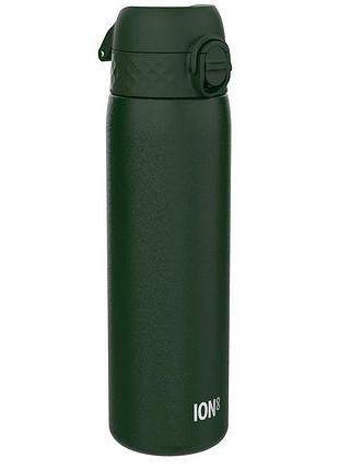 Пляшка для води металева вакуумная ion8 500 мл. vacuum insulated, dark green