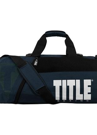 Спортивна сумка title boxing champion sport bag/backpack blue/black