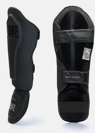 Защита голени и стопы leone pt119 black ed. black m