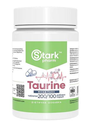 Taurine mega tabs - 200 tabs