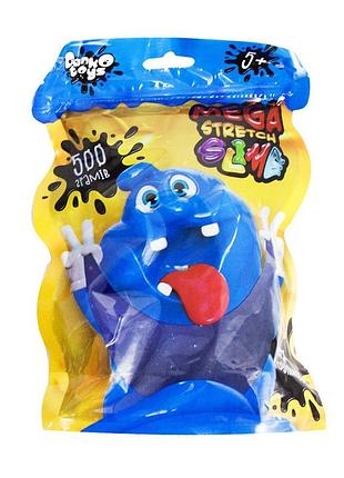 Mega stretch slime 500 г фіолетовий дуже тягучий антистрес для рук