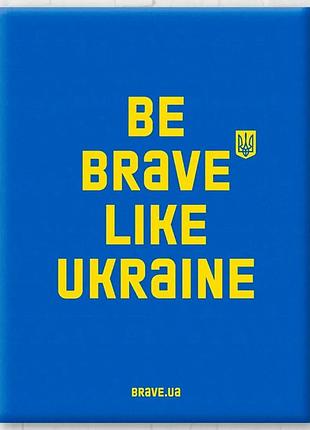 Патріотична картина постер на полотні на стіну інтер'єрна 50x60 be brave like синій