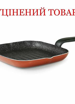 Сковорода-гриль flonal pepita granit 28x28 см квадратная антипригарная красная_discounted