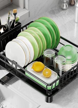 Сушилка для посуды для кухонной столешницы, сушилка для посуды из нержавеющей стали, стойка к ржавчине, интеллектуальная система с