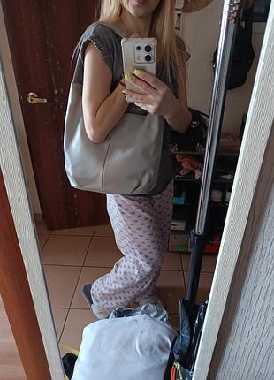 Объемная кожаная сумка👜 8