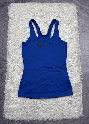 Синя жіноча спортивна майка nike pro