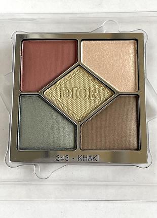Оригінал. diorshow 5 couleurs couture палетка тіней для очей 👉🏻відтінок 343 khaki