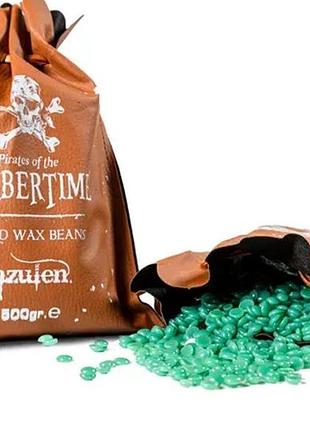 Твердый воск для депиляции barbertime hard wax beans (azulen) 500 г