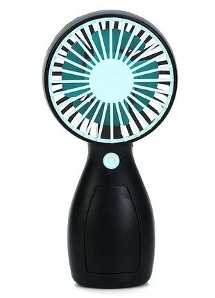 Портативный ручной вентилятор mk 5663-2(blue) 13 см, аккумулятор, usb зарядное