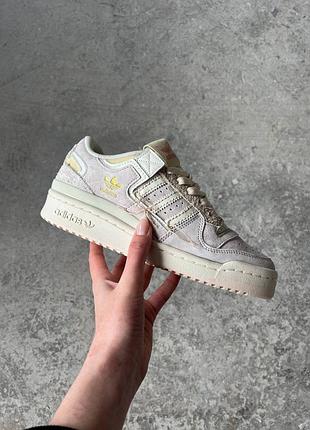 Кроссовки adidas forum 84 low off white beige