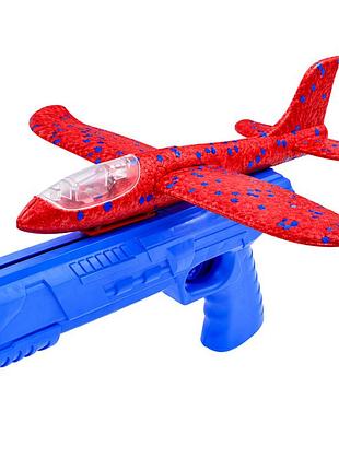 Ігровий набір літак на запуску td202375(red-blue) 23 см, зі світлом