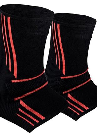 Бандажі на гомілкостоп power system ps-6022 ankle support evo black/orange xl (пара)