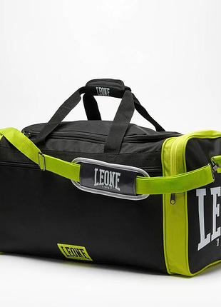 Спортивна сумка leone ac956 color block duffel black (45л.)
