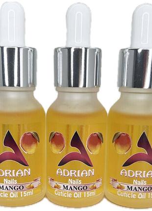 Масло для кутикулы adrian nails- манго, 15мл