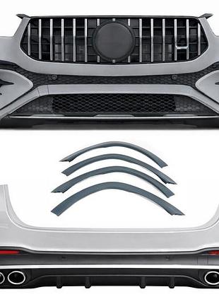 Комплект обвеса amg gle53 2023-2026 (с полным задним бампером) для mercedes gle w167 2018- гг
