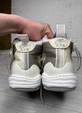 Крутые модные кроссовки nike air force 1 mid off-white white оригинал 8