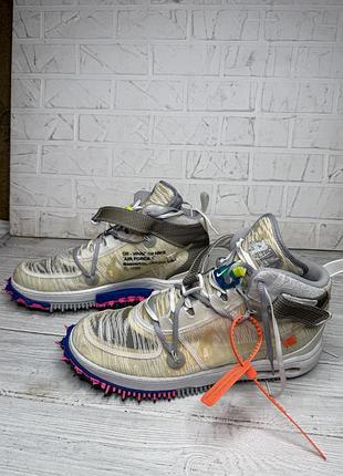 Крутые модные кроссовки nike air force 1 mid off-white white оригинал 2