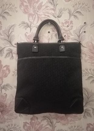 Сумка dkny. текстиль, кожа.