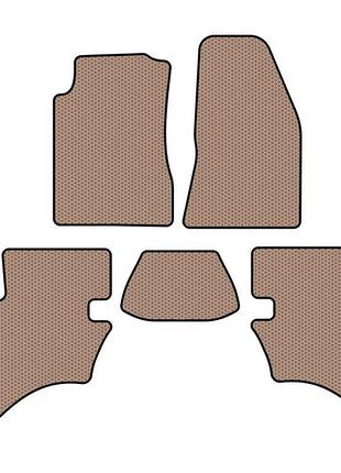 Гумові килимки carsuit (бежевий) для ford ranger 2002-2006 рр
