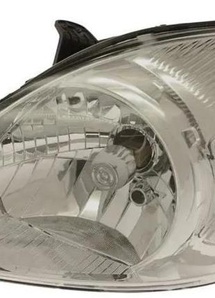 Фара передняя hyundai matrix 2008-2010, левая, электрическая/механическая регулировка, без ламп (h4/py21w/w5w), depo, 2211155lldem