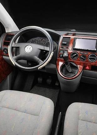 Накладки на панель приборов титан для volkswagen t5 caravelle 2004-2010 гг