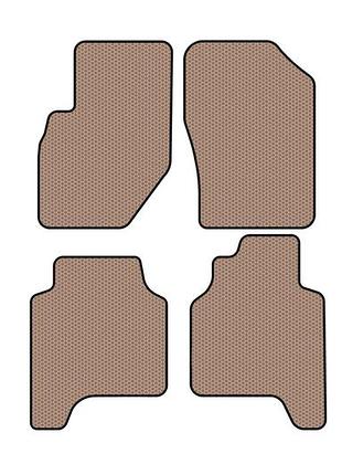 Гумові килимки carsuit (бежевий) для hyundai terracan 2001-2007 рр
