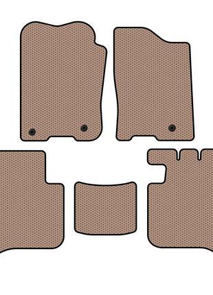 Резиновые коврики carsuit (2 ряда, 2004-2008, бежевые) для infiniti qx56