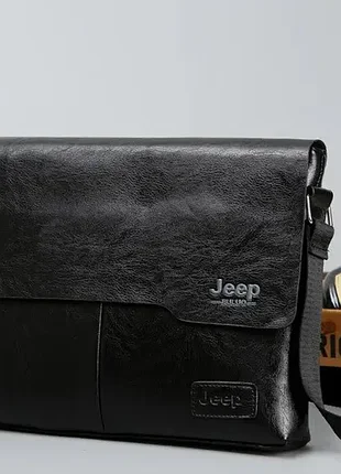 Чоловіча сумка через плече jeep чорний 353