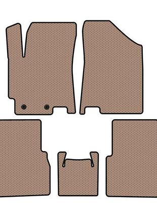 Резиновые коврики carsuit (бежевые) для jac j7 2018- гг
