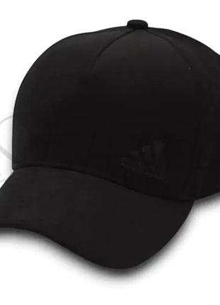 Кепка unisex с брендовая вышивкой бейсболка котоновая с регулировкой размера adidas bth25609 черный