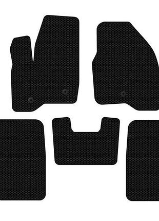Резиновые коврики carsuit (2 ряда, 2011-2015, черные) для ford explorer