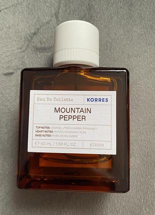 Korres mountain pepper ✨нова туалетна вода