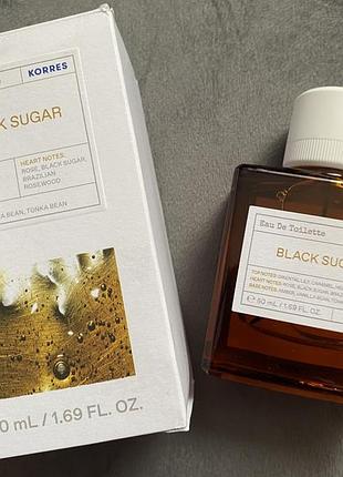 Korres black sugar✨туалетна вода✨солоденький аромат
