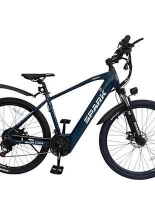 Велосипед с электромотором spark e-mtb ghost 15" 48v/500w/12,8ah темно-синий