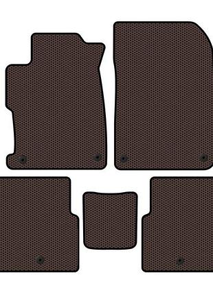 Резиновые коврики carsuit (2012-2015, коричневые) для acura ilx