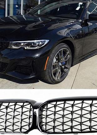 Ноздри diamond black (2021-2023) для bmw 5 серия g30/g31