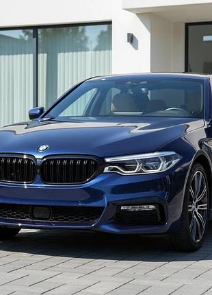Решетки m-look v2 (2021-2023, черный глянец) для bmw 5 серия g30/g31