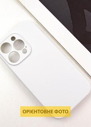 Чехол silicone case full camera protective (aa) no logo для apple iphone 16 plus (6.7") белый / white 2